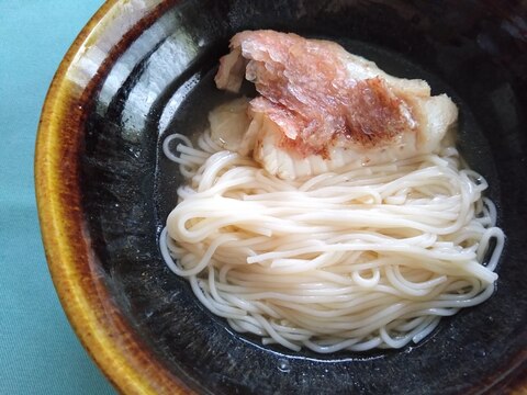 かさごの煮魚そうめん